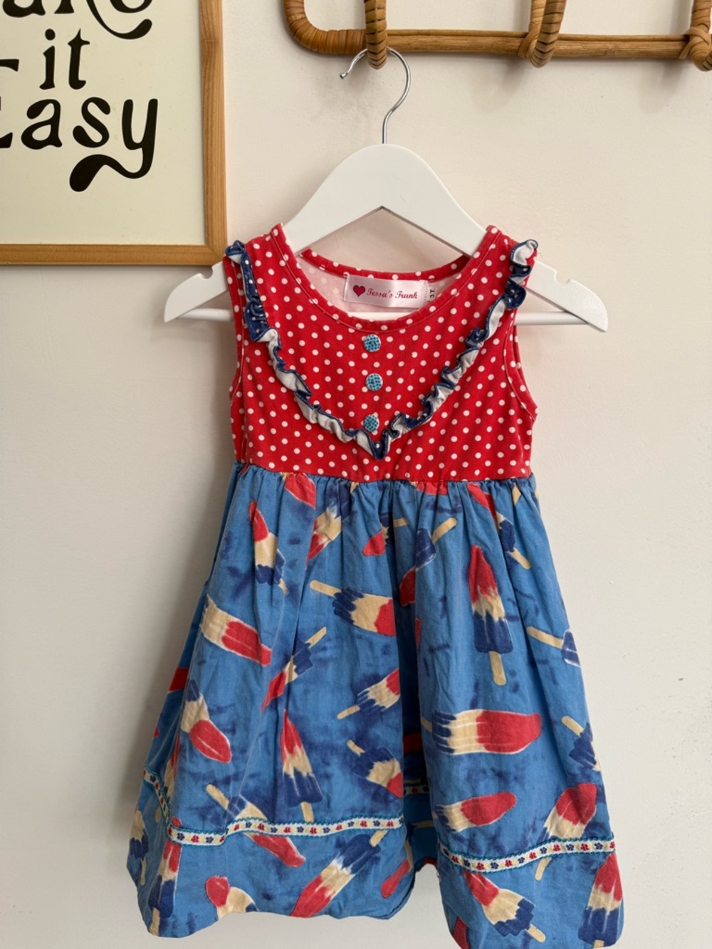 Tessa’s Trunk - 3t - boutique rocket pop, Fourth of July dress